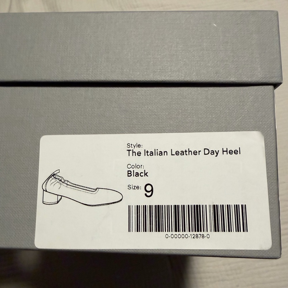 Everlane Black Leather Day Heel - Picture 6 of 6